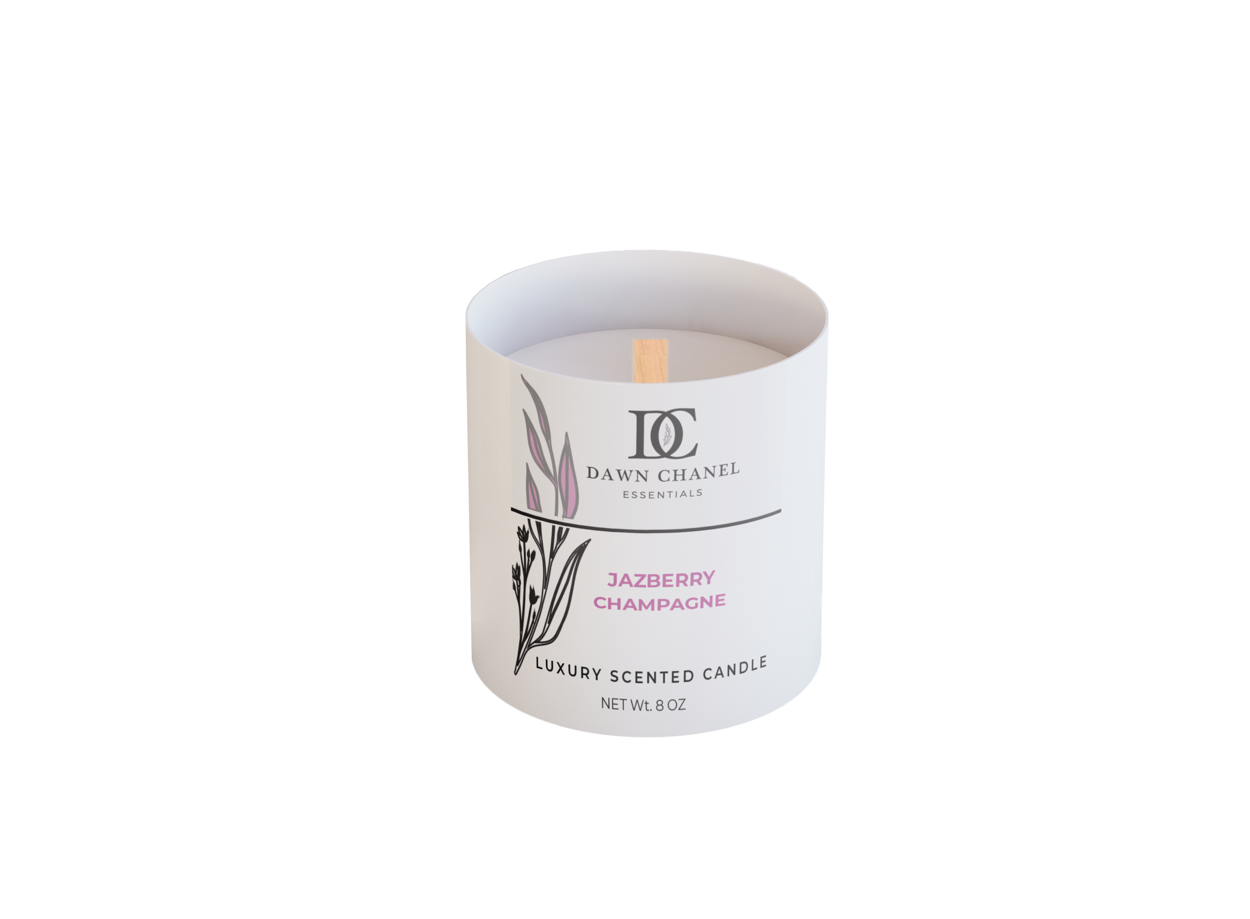 Jazberry Champagne Candle